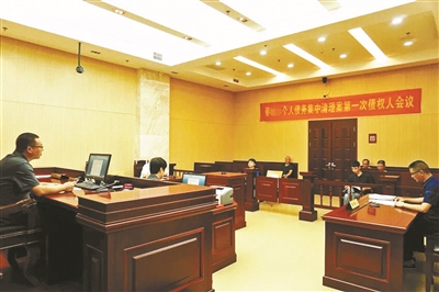 平阳法院召开蔡某个人债务集中清理第一次债权人会议