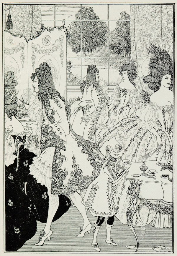 奥伯利·比亚兹莱为亚历山大.波普的诗《夺锁记》所做的插图