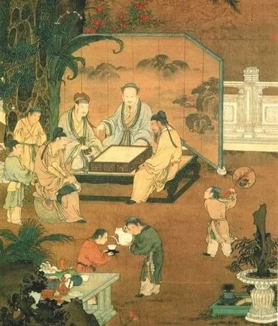 明朝士大夫的家庭生活场景。