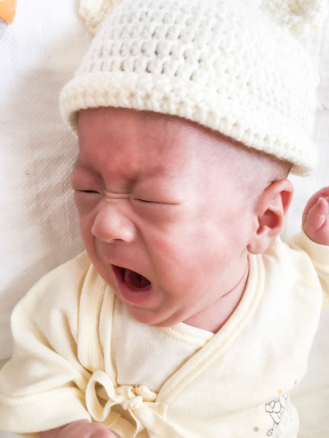 ↑男婴出院前的照片。