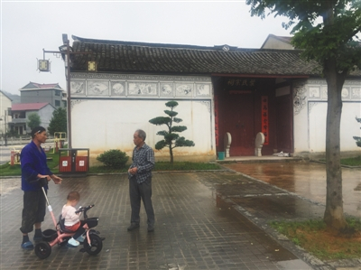  金华市武义县下埠口村，何巧女捐资整修的祠堂。新京报记者 朱玥怡 摄