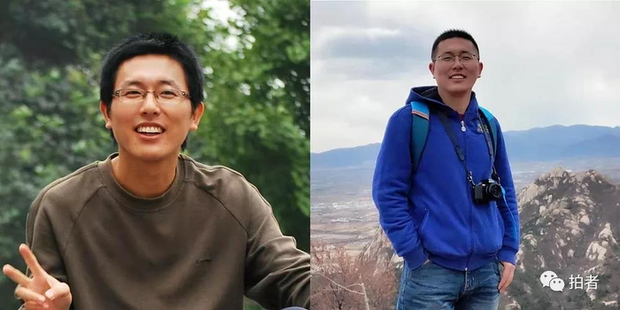  △&nbsp;2010年10月，成都，大学生戴玉玺130斤，发量浓密，还能看到下巴。 △&nbsp;2019年3月，北京，新京报APP高级要问运营戴玉玺160斤，发际线显著上移，自认侧身拍照是最佳藏肉角度。