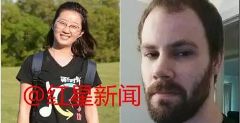 嫌犯克里斯滕森（右）被捕，FBI称相信章莹颖（左）已经遇害。 红星新闻 图