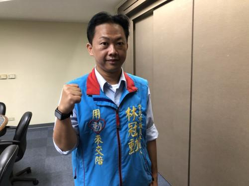 台北市国民党“立委”参选人林冠勋。台湾《联合报》记者陈靖宜摄影