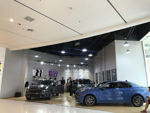 朝阳大悦城特斯拉体验店，已由领克品牌接手