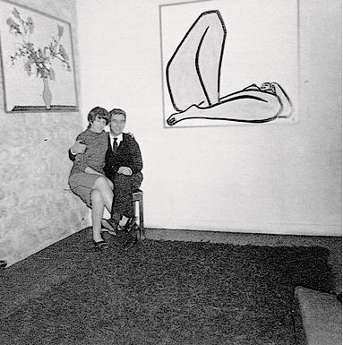 1965年，常玉在勒维的巴黎别墅中举办最后一个展览 图片来源/立青文教基金会提供