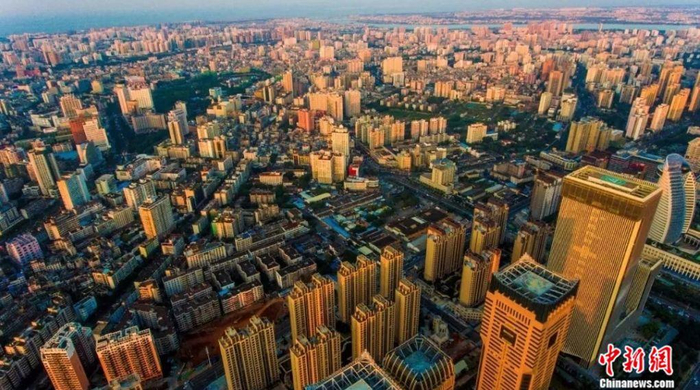 海口航拍鸟瞰。骆云飞 摄