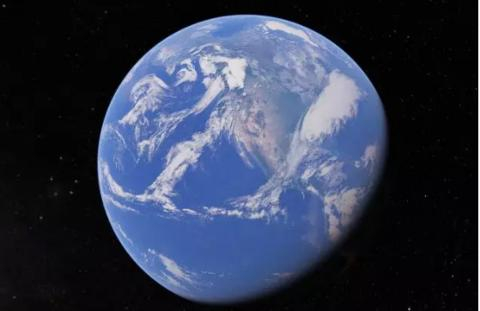 蓝色星球（图源：Google Earth）