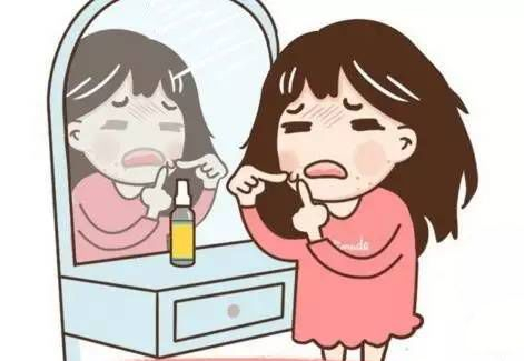抠痘痘