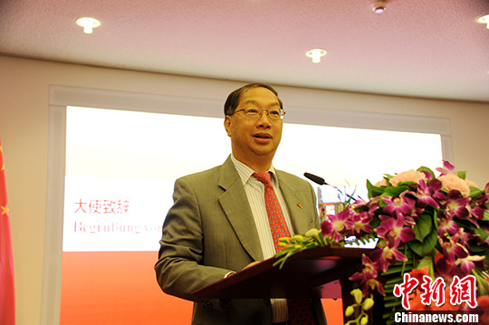 资料图：中国驻德国大使史明德。 中新社记者 彭大伟 摄