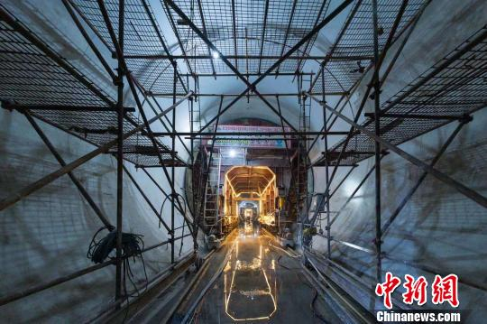  此前建设中的千岛湖配供水工程。杭州市水务集团供图
