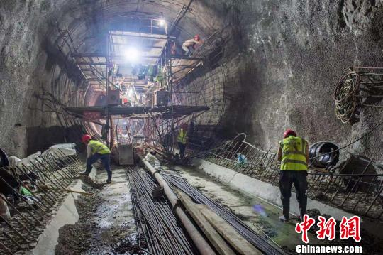  此前建设中的千岛湖配供水工程。杭州市水务集团供图