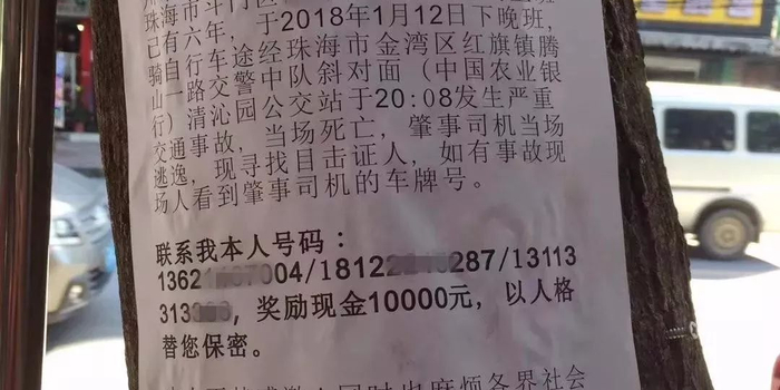 爸爸夜行被撞身亡 女儿发帖寻凶 真相让人大吃