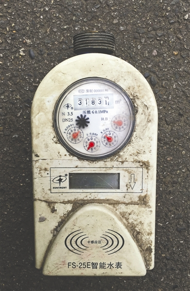 水表读数显示31831M3，目前已更换