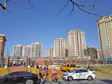 ▲12月18日，固安一个新建的回迁房小区。黄海波摄