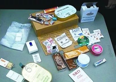 依次为美国、法国、韩国军粮