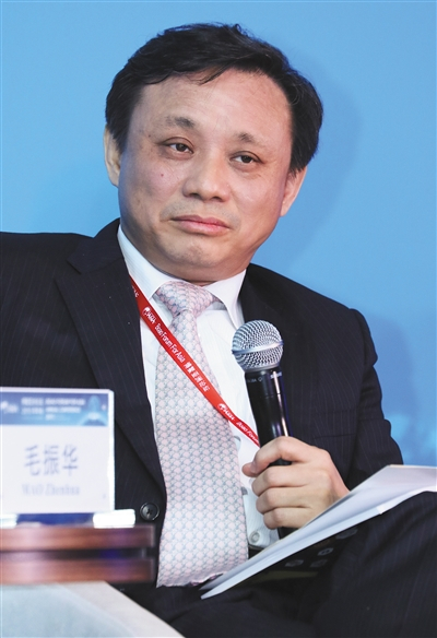 2015年3月26日，中诚信集团董事长毛振华出席博鳌亚洲论坛。图/视觉中国