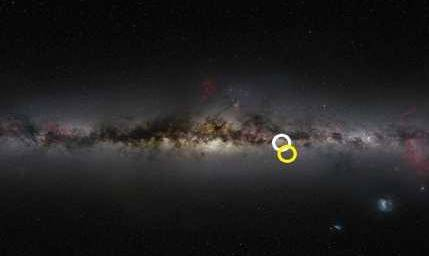 截至2017年12月中旬，FAST已经发现了9颗脉冲星，圈示为最初两颗