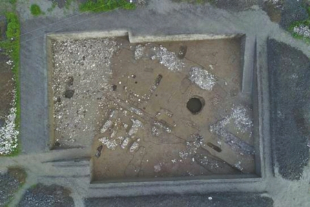 遗址局部航拍照。本文图片均来自华西都市报-封面新闻