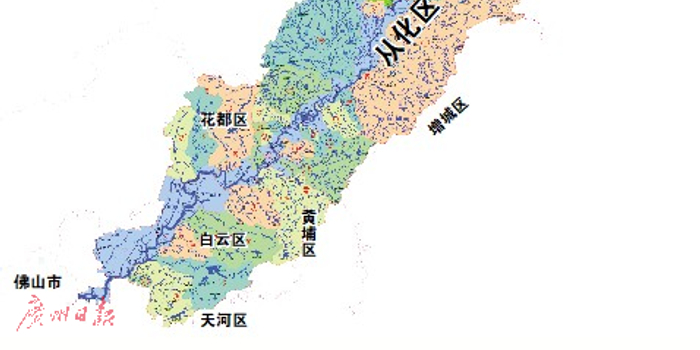 流溪河划定流域范围 面积2290平方公里