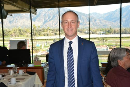 　　亚凯迪亚学区教育总监David Vannasdall谈学生情绪管理和校园安全。（美国《世界日报》记者丁曙/摄影）