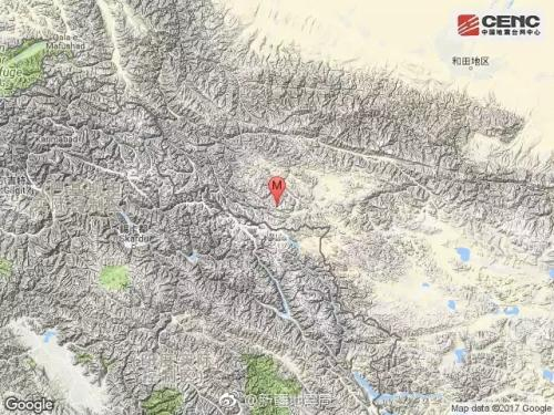新疆地震局官方微博截图