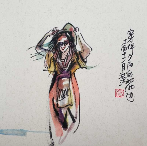 有媒体曾将“游江闲画”与北方的“老树画画”相较，有这样的描述——