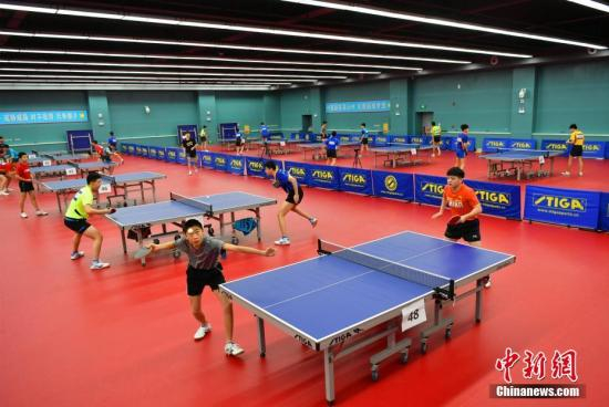 资料图：乒乓球比赛。中新社记者 翟羽佳 摄