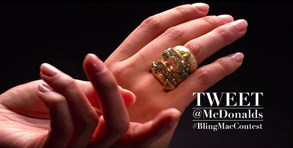 Bling Mac情话贺卡，炸鸡味的