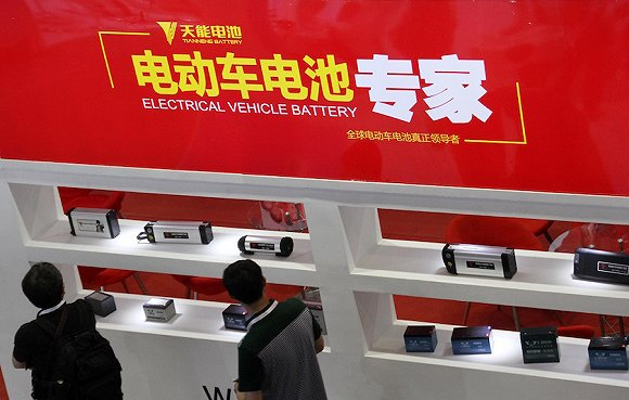  天能电池&nbsp;图片来源：视觉中国