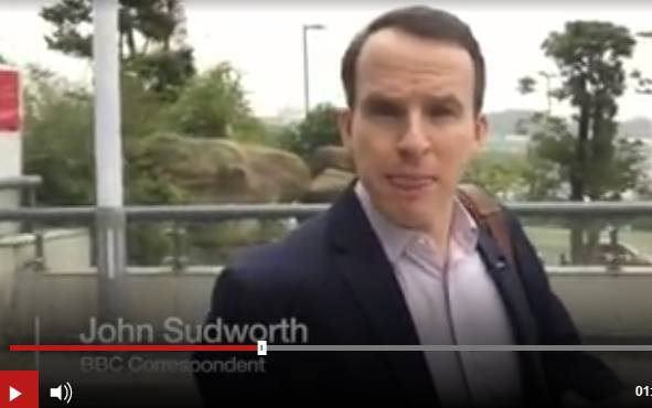 （图为英国BBC的驻华记者John Sudworth）