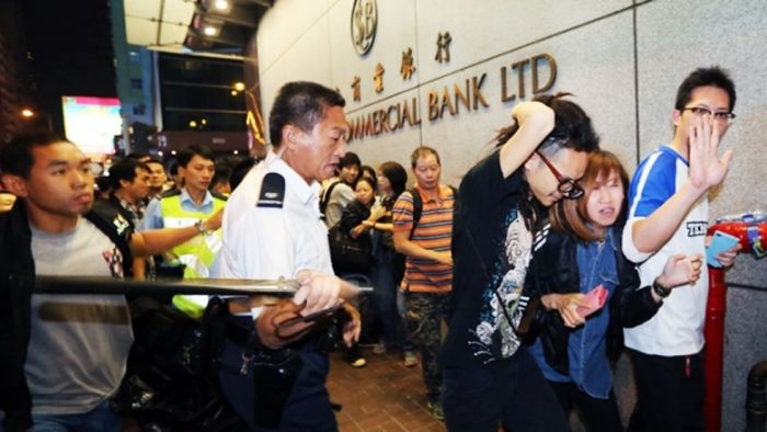 朱经纬被指“占中”执勤期间挥打路人由此获刑（图源：港媒）