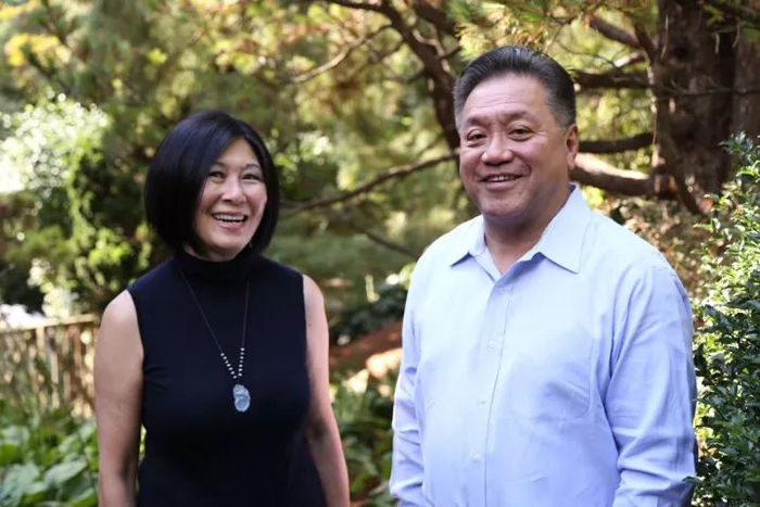 陈福阳和妻子Lisa Yang