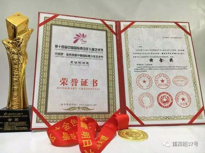 ▲获奖证书的印章，“山寨社团”名称多为以“中国”、“国际”开头。&nbsp;&nbsp;&nbsp;&nbsp;受访者供图