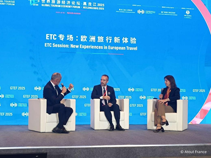 　　法国旅游发展署中国办事处总经理Anne-Laure Tuncer女士出席2025年12月在哈尔滨举办的世界旅游经济论坛