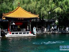 济南趵突泉再现“趵突腾空”胜景