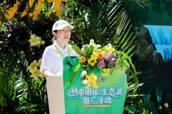 保亭黎族苗族自治县县委副书记、县长王惠仙致辞