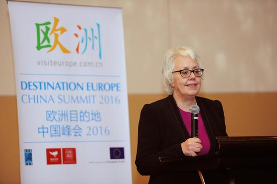 欧盟内部市场、工业、创业和中小企业总司总司长Lowri Evans女士发言 来源：官方图片