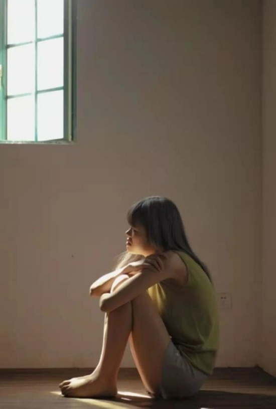 资料图片：抑郁症患者。张楠摄