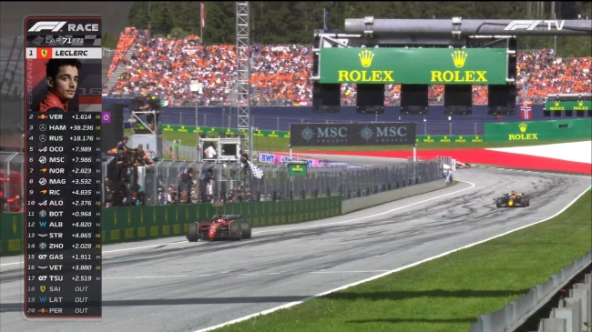 法拉利车队勒克莱尔夺得奥地利大奖赛冠军