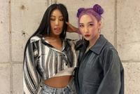辣姐Jessi最新大片性感出镜,与“腿精”宣美梦幻联动,和歌名一样“酥”!