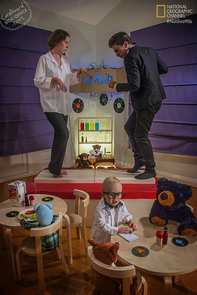 当纸箱遭遇了一家逗比