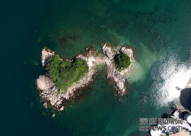 深圳有座心形岛 颜值超高比肩大堡礁