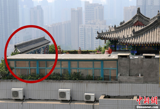 西安出现违章仿古庭院