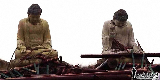 汕尾大佛被天兔吹低头