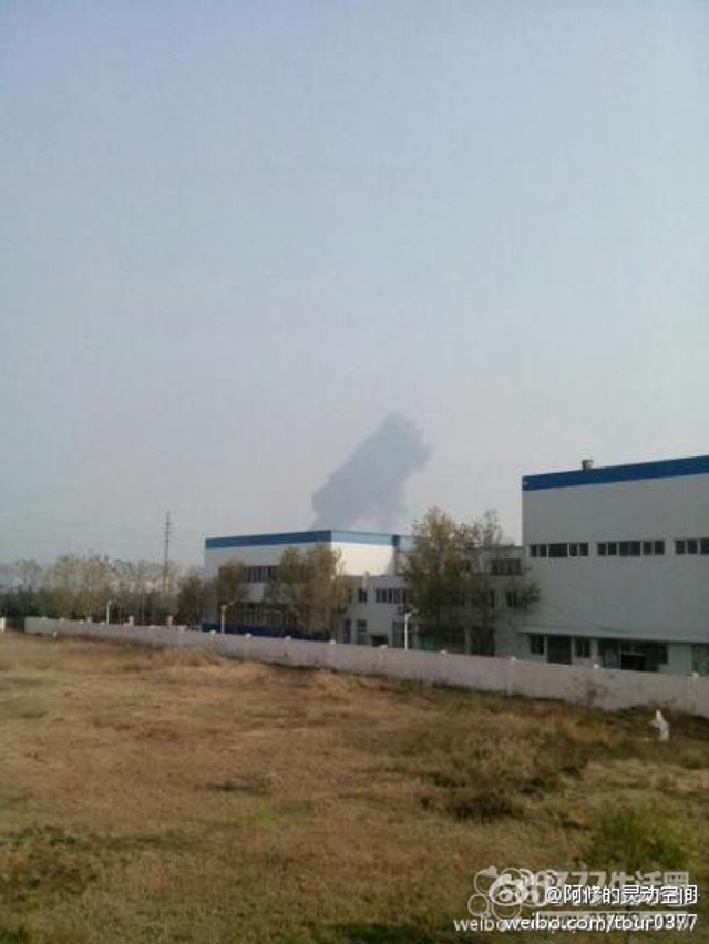 青岛化工场区发生爆炸