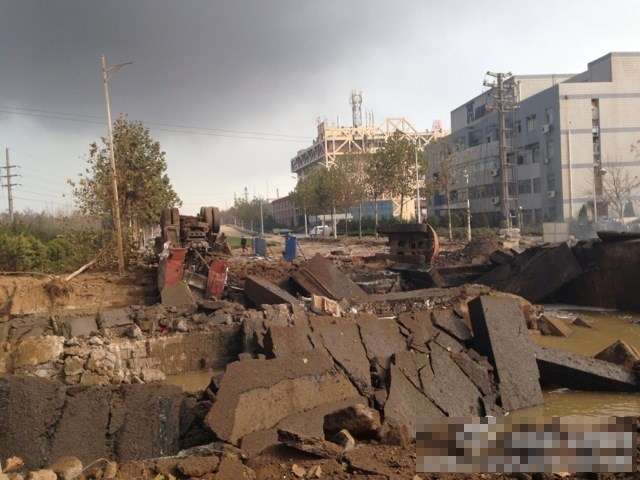 青岛化工场区发生爆炸