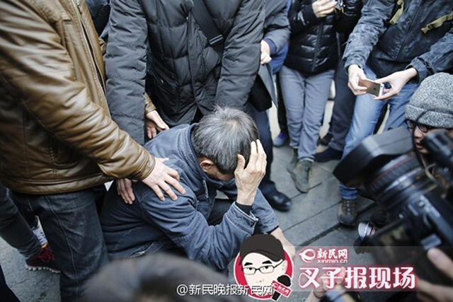 复旦投毒案二审宣判 林森浩父亲遭围堵