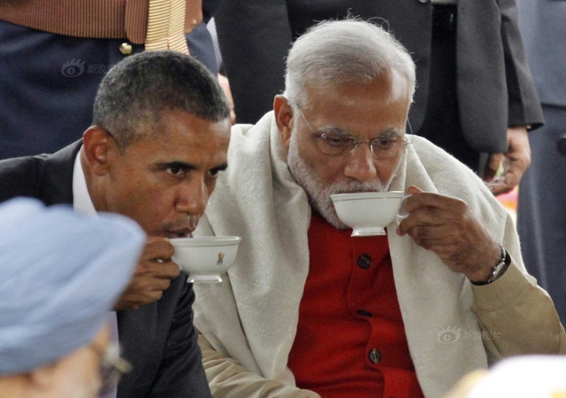 印度总统设“家宴”款待奥巴马夫妇