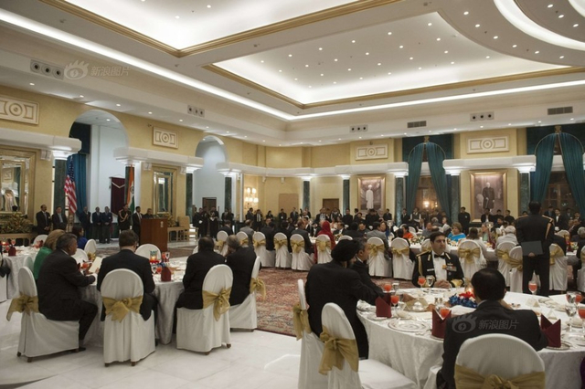 印度总统设“家宴”款待奥巴马夫妇